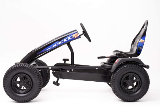 Left side view of Prime Karts XL-4 with Charger graphics in blue