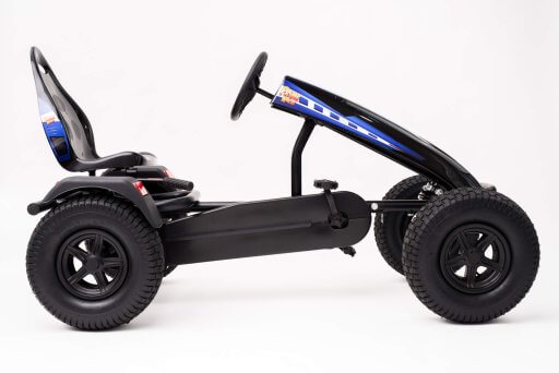 Right side view of Prime Karts XL-4 with Charger graphics in blue